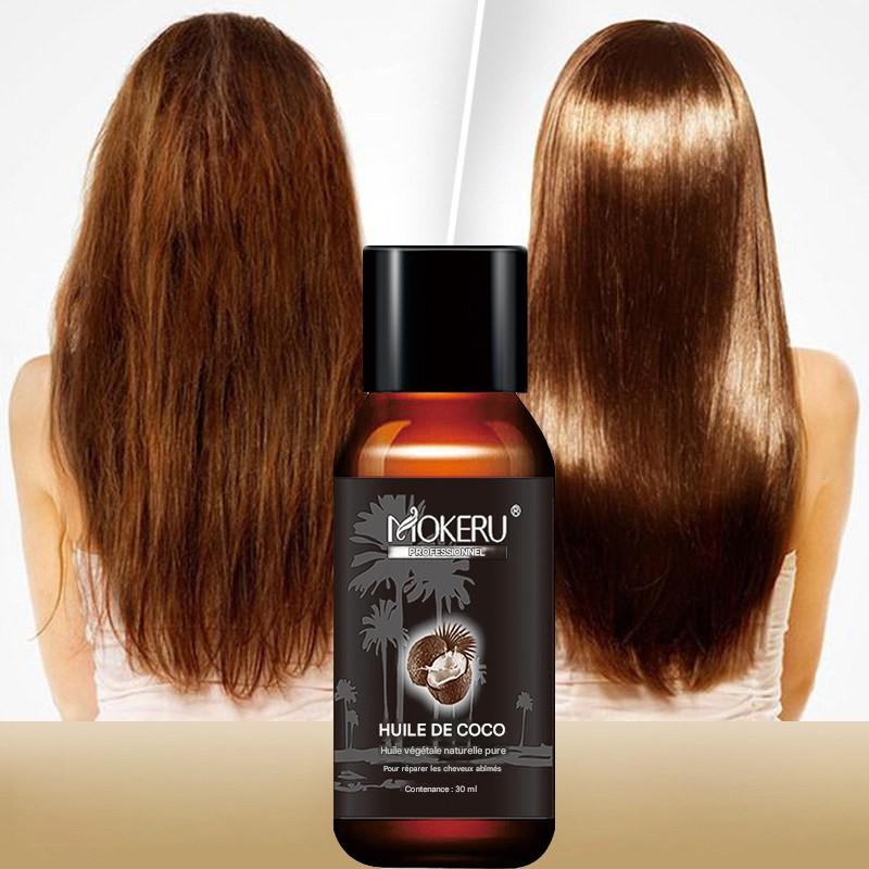 Huile de Coco Cheveux 100% Naturelle - Réparation Anti-Frisottis