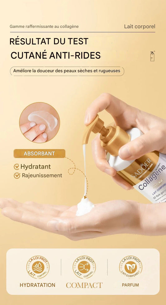 Crème Collagène Visage et Corps - Hydratante Anti-Âge - 300 ml