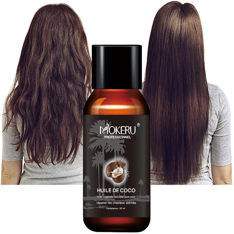 Huile de Coco Cheveux 100% Naturelle - Réparation Anti-Frisottis