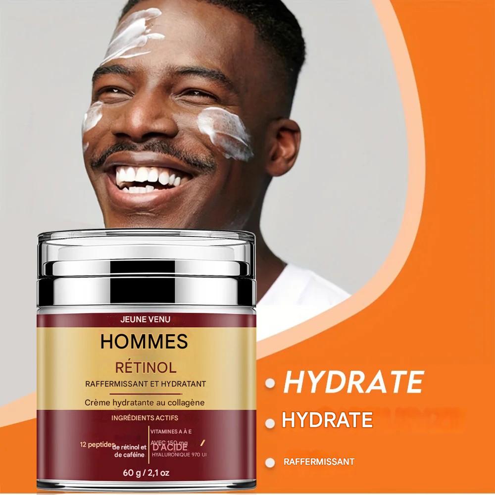 Crème Visage Homme au Rétinol - Anti-Rides Raffermissante 30 g