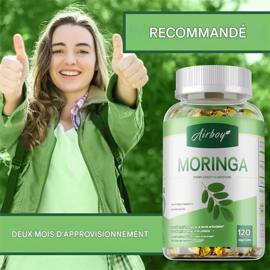 Moringa Bio en Capsules - Métabolisme et Immunité - 60 Gélules - Algonoova