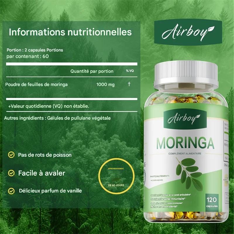 Moringa Bio en Capsules - Métabolisme et Immunité - 60 Gélules