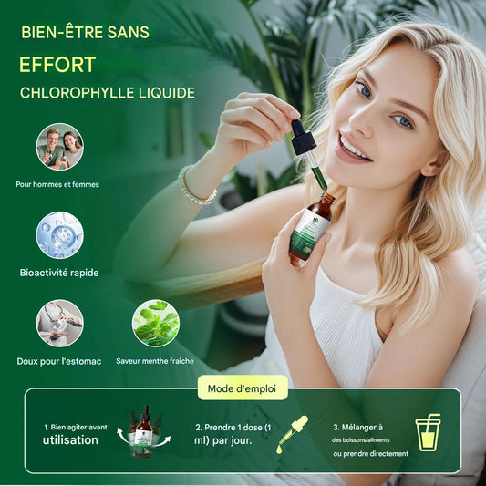 Gouttes liquides - Chlorophylle naturelle 30 ml - Algonoova