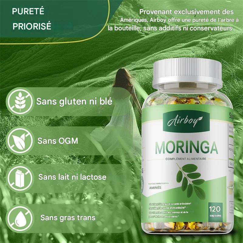 Moringa Bio en Capsules - Métabolisme et Immunité - 60 Gélules
