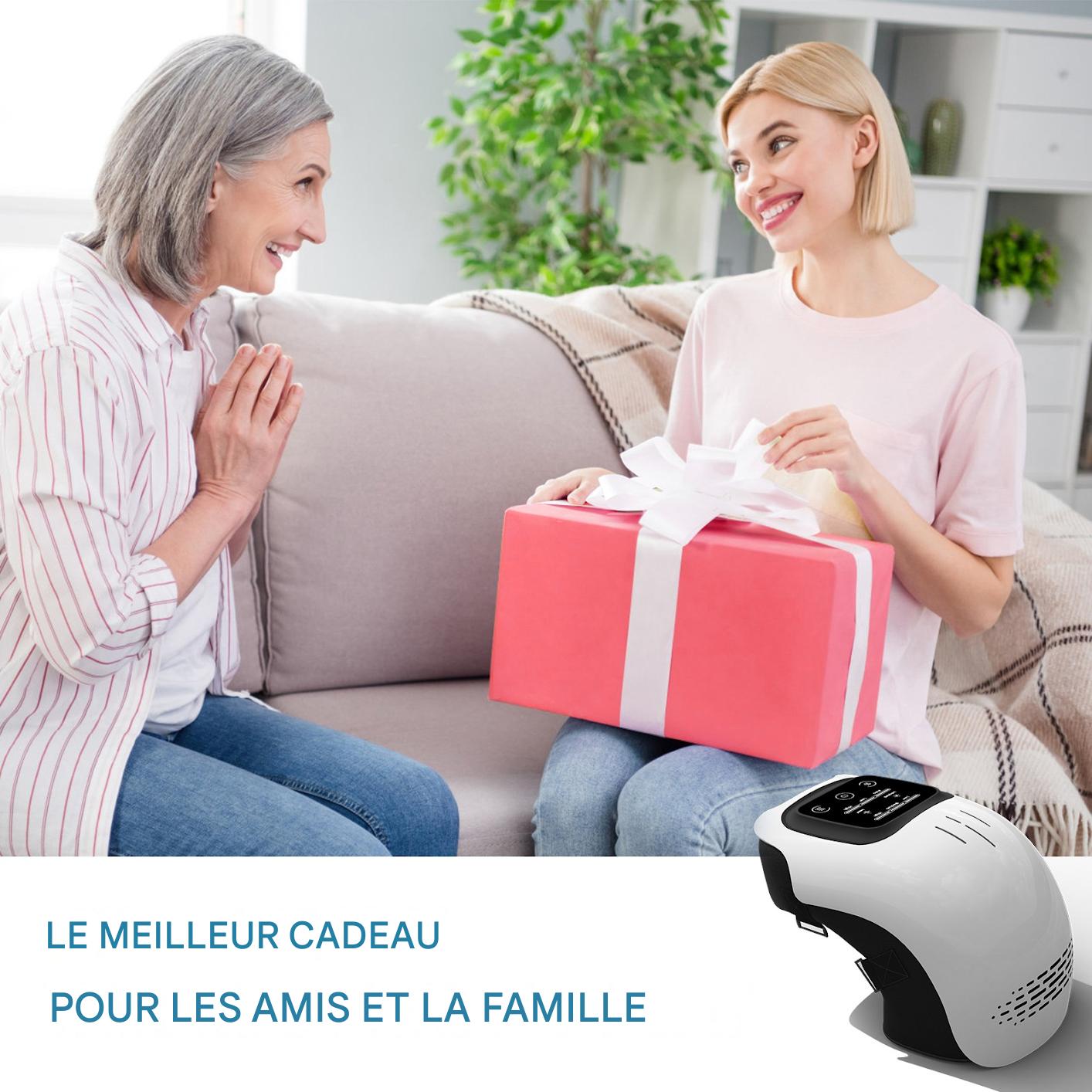 Masseur de Genoux Chauffant - Vibrations et Compression pour Soulagement Articulaire