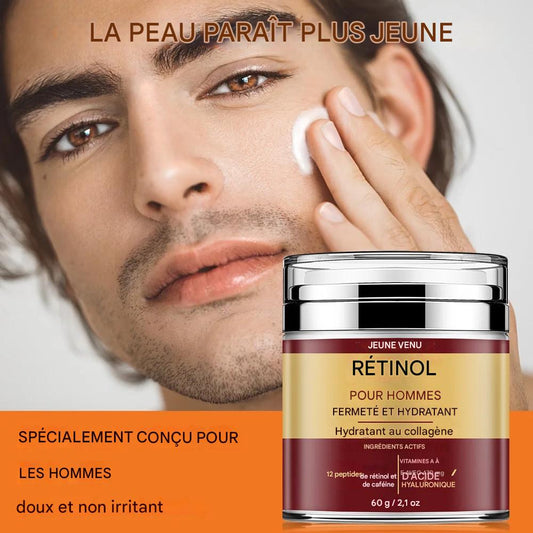 Crème Visage Homme au Rétinol - Anti-Rides Raffermissante 30 g