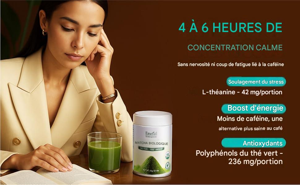 Matcha – Emerail Premium, thé vert matcha bio de qualité